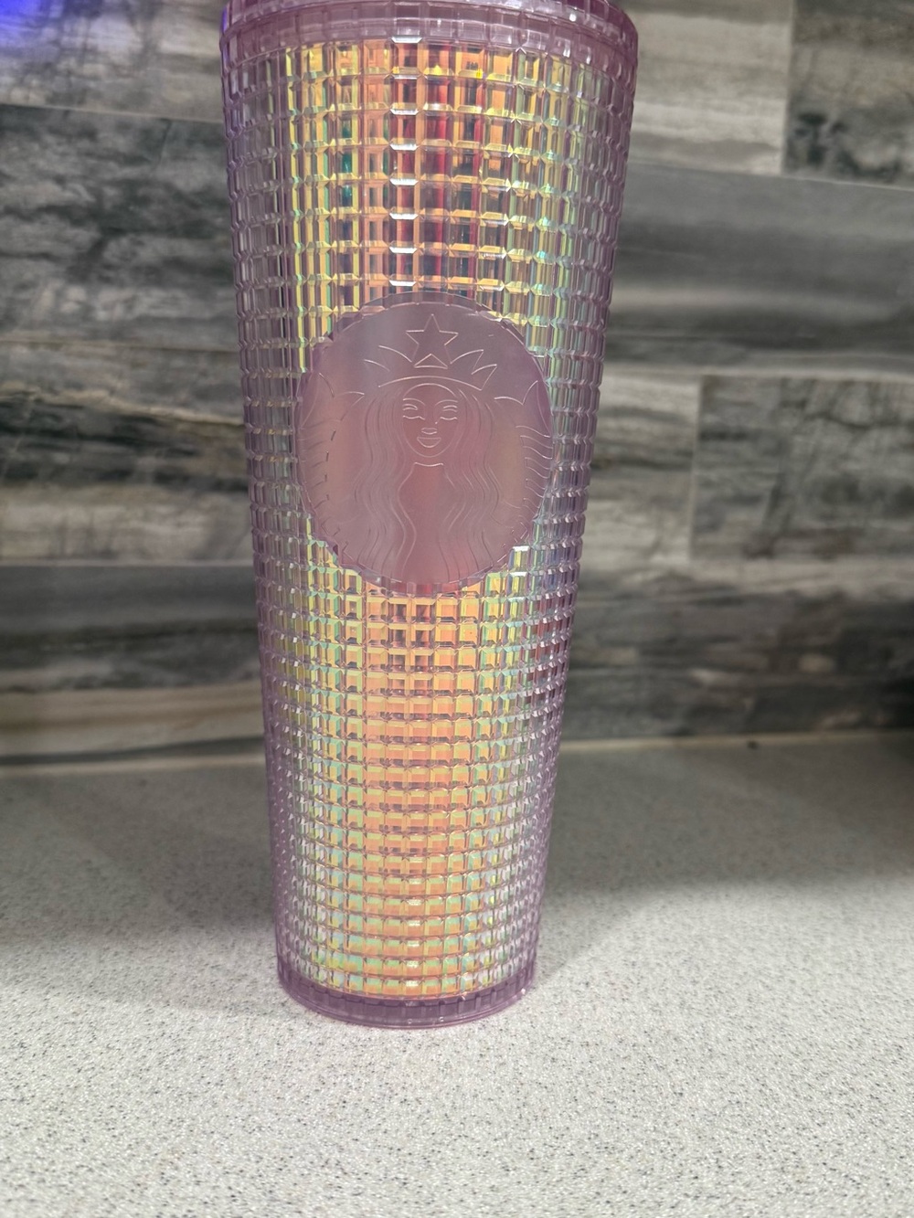 Starbucks 2020 Venti Pink Iridescent Studded Tumbler-*As Is- No Straw*